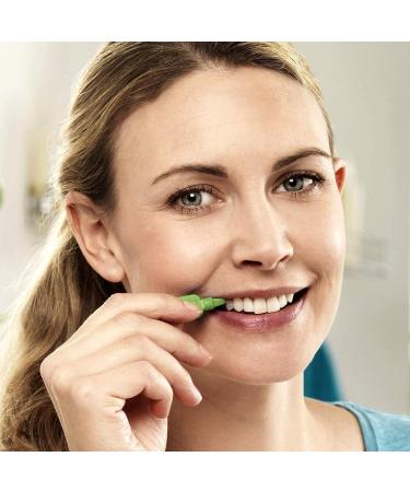 Green TePe Interdental Brushes 0.8 mm - 5 Packets of 8 (40 Brushes) by Tepe - Buy Online on GoSupps.com