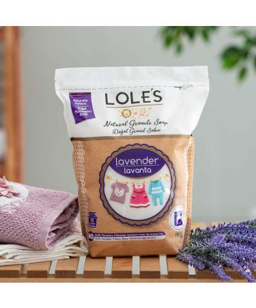 LOLE'S Natural Granule Laundry Soap - Lavender (1000g) | Eco-Friendly & Vegan | Gentle for Newborn & Baby Clothes - Buy Online on GoSupps.com