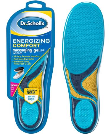 Dr. Scholl's Massaging Gel Advanced Insoles for All-Day Comfort | Women's 6-10 & Men's 8-14 - Buy Online on GoSupps.com