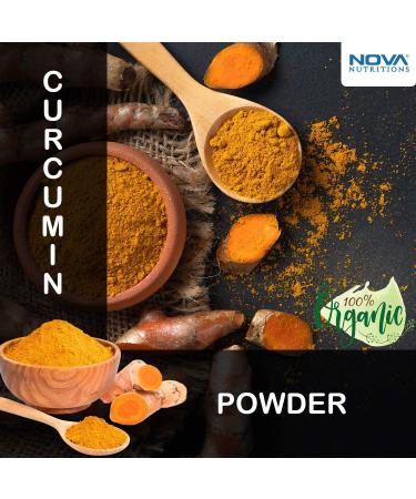 Nova Nutritions Organic Turmeric Curcumin Root Powder 16oz - Curcuma Longa (1lb) - Buy Online on GoSupps.com