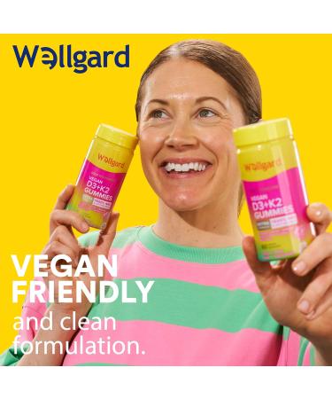 Wellgard Vitamin D3 K2 Gummies Vitamin D3 K2 Gummies Supports Bone Health Immune System and Muscle Health - Buy Online on GoSupps.com