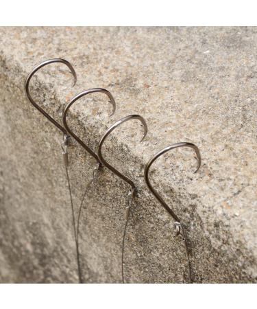 SEAOWL Saltwater Steel Circle Hook Rigs - 24pcs 3/0-9-30lb Leader Wire for Catfish Bass - Octopus Offset Fishing Hooks - Buy Online on GoSupps.com