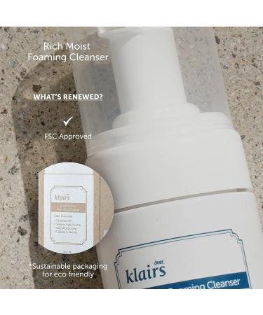 DearKlairs Rich Moist Foaming Cleanser 3.4 fl oz (100ml) | K-Beauty Skincare - Shop Now - Buy Online on GoSupps.com