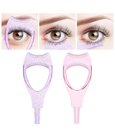 Shop WLLHYF 2 Pack Mascara Shield Guard - 3 in 1 Eyelash Applicator Tool | Perfect Makeup Separator & Protector for Women & Girls (Pink & Purple - Buy Online on GoSupps.com