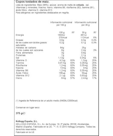 Cereales Kellogg s Corn Flakes Original 375gr - Buy Online on GoSupps.com