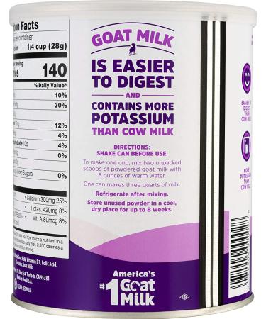 Meyenberg Goat Milk Powder with Vitamin D - Whole Goat Milk 12 oz (340 g) - Buy Online on GoSupps.com