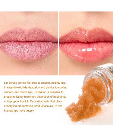 Orange Lip Scrub Treatment | Exfoliating Moisturizer for Dry & Chapped Lips | Cruelty-Free Formula | Ideal Gift for Lip Care | Autumn & Winter Essential - Buy Online on GoSupps.com