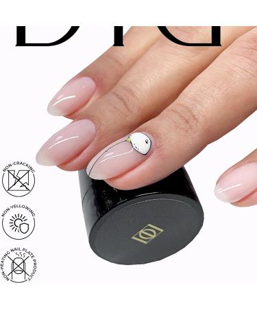 Didier Lab - Premium Milky Pink Solid Builder Gel for Nails - Hard Gel Builder for Extension - Nail Strengthener - LED UV Builder Gel for Nails - Split Nail Repair - Nail Hardener Gel - 15 ml 15 ml (Pack of 1) Milky Pink - Buy Online on GoSupps.com