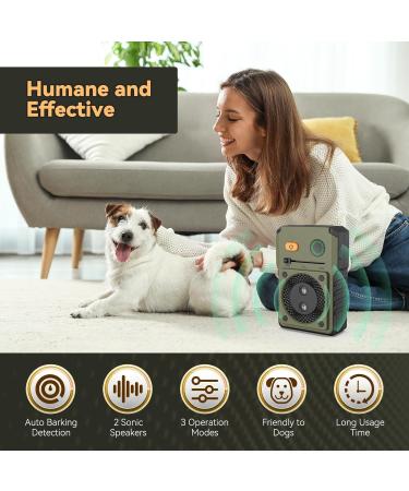 Bubbacare Anti Bell Device for Dogs - Ultrasonic Anti-Bell Remedy 3 Modes 50-Foot Range - Safe for Small & Large Dogs Indoors & Outdoors - Color 62 - Buy Online on GoSupps.com