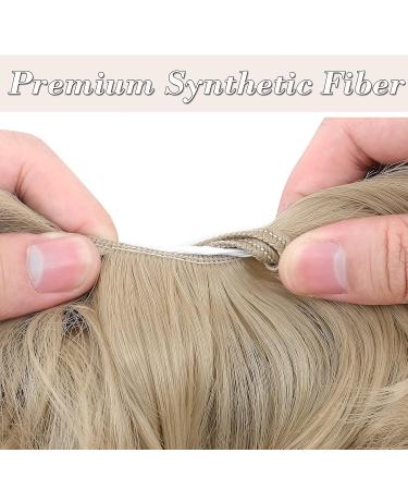 Silk-Co Wavy Soft Bun Hair Part with Rubber Band - Thickening Hair Extensions for Messy Updos - 45g Ash Blond - Buy Online on GoSupps.com