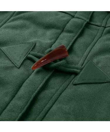 Buy Ronony Elegant Hoodie for Teen Girls | Warm Windbreaker & Long Coat - 4XL Green - Buy Online on GoSupps.com