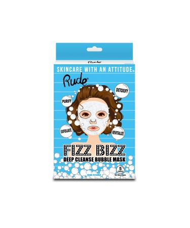 RUDE Fizz Bizz Cleanse Bubble Mask - 5 Pieces