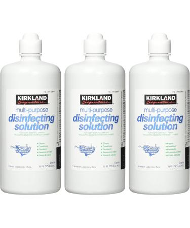 Kirkland Signature Multi-Purpose Disinfecting Solution for Soft Contacts - 3 Pack 16oz - Buy Online on GoSupps.com