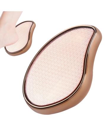 YCLFHOO Nano Glass Foot File for Hard Skin Foot File Foot Scraper Wet Dry Pedicure Foot Grater for Grater Dead/Hard/Cracked/Thick/Dry Skin-Champagne Gold