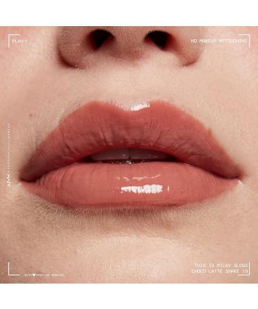 NXY Milky Gloss Lip Gloss - Choco Latte Shake | Vegan Formula | 12 Hour Hydration | Milk Chocolate Scented - Buy Online on GoSupps.com
