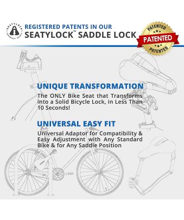 SeatyLock Hybrid Saddle Bike Lock - 2-in-1 Anti Theft Solution - Buy Online on GoSupps.com