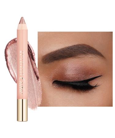 Oulac Nude Gold Eyeshadow Stick - Highly Pigmented Eye Shadow Pencil Waterproof & Long Lasting  Shimmering Glitter Finish  Blendable Eyes Makeup  Vegan & Cruelty-Free 3.8g  (11) Golden Hour Golden Hour (11)