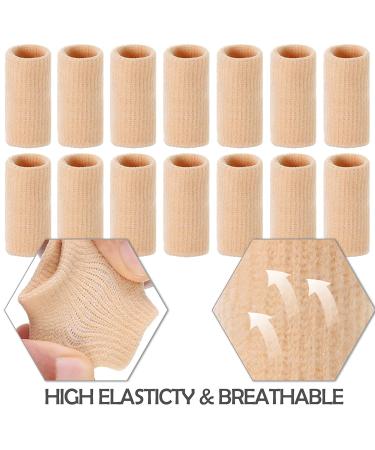 30 Pcs Finger Sleeves + Storage Bag | Thumb Splint Brace for Pain Relief | Breathable Elastic Finger Tape for Arthritis, Trigger Finger | Sports Basketball Baseball | Beige - Buy Online on GoSupps.com