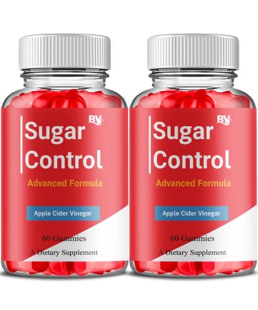 BLUE VIBE Sugar Control Keto Gummies Sugar Control Advanced Natural Keto Support Formula Gummies SugarControl Keto Apple Cider Vinegar & Overall Health Support Supplement (2 Pack - 120 Gummies)