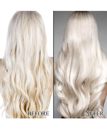 Luseta Purple Shampoo & Conditioner Set for Blonde & Gray Hair - Sulfate & Paraben Free - Infused with Cocos Nucifera Oil - 2x16.9oz - Buy Online on GoSupps.com