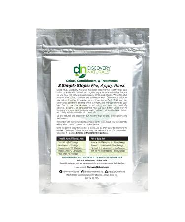 Discovery Naturals Natural Henna Hair Dye - 100% Chemical-Free Dye for Hair & Beard | Midnight Natural Black - Buy Online on GoSupps.com