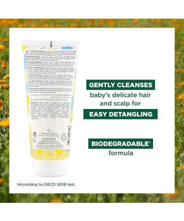 Klorane - Baby Detangling Shampoo with Soothing Calendula - Infant & Baby from birth - Delicate Hair biodegradable - 200ml - Buy Online on GoSupps.com