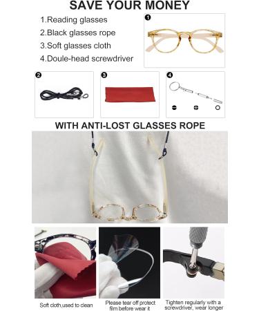 OCCI CHIARI Women's Stylish Reading Glasses 2.50 - Brown/Yellow | International Shipping Available - Buy Online on GoSupps.com