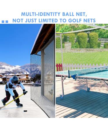 Amazgolf Heavy Duty Golf Net - 10x10ft Sports Practice Barrier Netting for DIY Ball Hitting - Adjustable & Durable - Buy Online on GoSupps.com