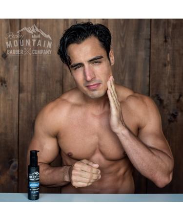 Rocky Mountain Barber Company Men's Face Moisturizer with Shea Butter, Jojoba Oil, Argan Oil & Glycerin - Fragrance-Free, All Skin Types - Buy Online on GoSupps.com