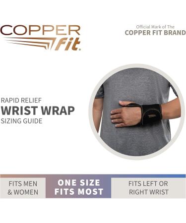 Shop Copper Fit Rapid Relief Unisex Wrist Wrap | International Shipping Available - Buy Online on GoSupps.com