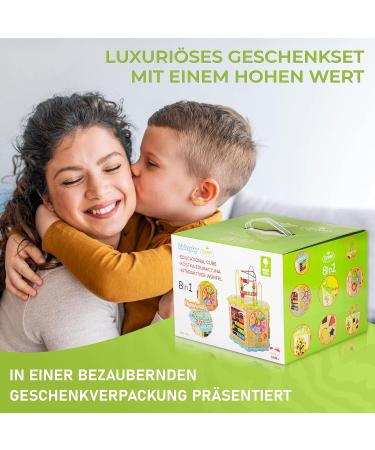 Buy Green Series Motor Cubes - Modern Activity Center for Babies | Wooden Motor Cubes & Play Loop | Ideal for 1 Year+ | GS1105 - Buy Online on GoSupps.com