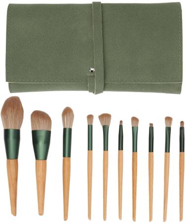 Makeup Brushes Set Ergonomic Soft Bristle Powder Brushes 10 Pieces with Storage Bag for Home - Buy Online on GoSupps.com