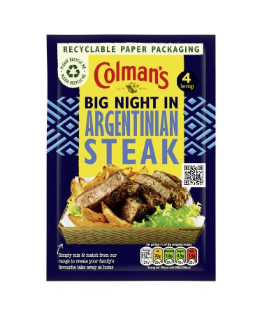 Colman's Big Night In Argentinian Steak Recipe Mix perfect with sweet potato wedges for a takeaway-style family meal 21 g
