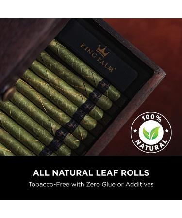 King Palm Mini Size Natural Pre Wrap Palm Leaf Cones - 25 Pack - Organic Prerolled Cones with Corn Husk Filter - Buy Online on GoSupps.com