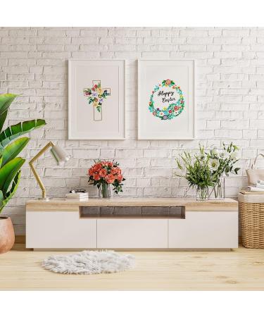 Louise Maelys Cross Lily Embroidery Starter Kit for Adults - Easter Jesus Theme - Includes Hoop, Needles, Threads, Instructions - Buy Online on GoSupps.com