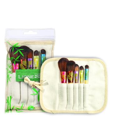 Le Jardin du Lin natural bamboo makeup brush set