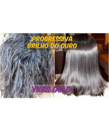 Y-Kas Gold Liss Treatmet Escova Progressiva de Ouro Brazilian Keratin Hair Straightening Smoothing System Progressive Brush 2 x 1000ML - Buy Online on GoSupps.com