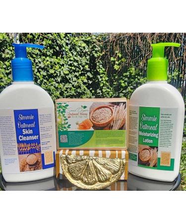 Buy Simmie Oatmeal Combo (Soap Cleanser Moisturizing Lotion) 5.33 Fl Oz (Pack of 3) | International Shipping Available - Buy Online on GoSupps.com
