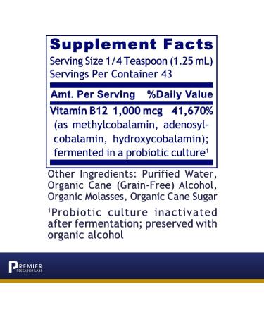 PRL B12-ND: High-Potency Fermented Vitamin B12 for Brain & Nerve Support - 2 Fl Oz - Buy Online on GoSupps.com