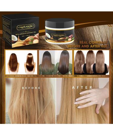 ZUYOKI Shinyhair Instant Keratin Hair Repair Mask - Deep Conditioner for Dry & Damaged Hair (2Pcs) - Buy Online on GoSupps.com