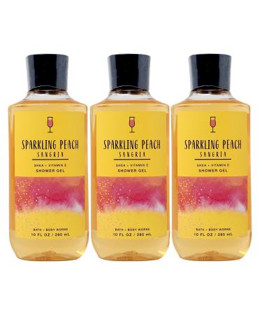 Bath & Body Works Sparkling Peach Sangria - 3 pack - Shower Gel