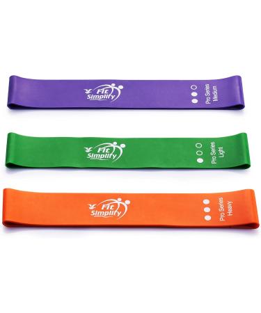 Fit Simplify Pro Series Resistance Loop Exercise Bands - Set of 3 for Full-Body Workouts | International Shipping Available - Buy Online on GoSupps.com