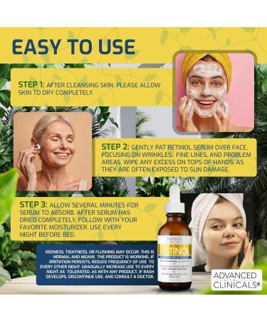 Advanced Clinicals Retinol Anti-Aging Face Serum + Retinol Advanced Firming Cream Set - Buy Online on GoSupps.com