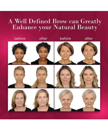 YBF Beauty Eyebrow Pencil - Universal Taupe Brow Liner with Spoolie Brush - 2 Pack for Perfect Makeup Results - Buy Online on GoSupps.com