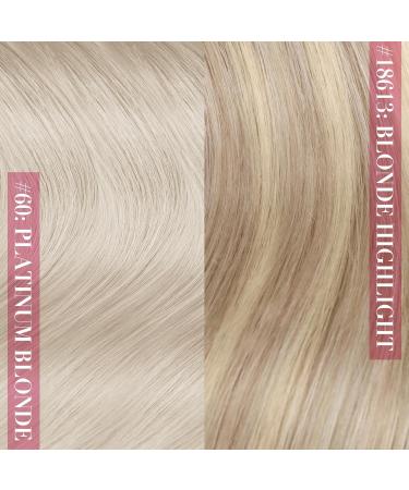 Youngsee Clip-in Extensions Real Hair 55cm Platinum Blonde - 120g Remy Hair Clips (7PCs) - #60A - Buy Online on GoSupps.com
