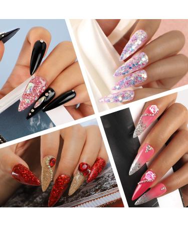 Acrylic Nail Kit with 78 Colors of Glitter Acrylic Powder and Liquid Monomer, Nail Tips and Acrylic Nail Brush Nail Art Tools for Nail Extension and Decoration 3D Manicure DIY Acrylic Nails 2 - Buy Online on GoSupps.com