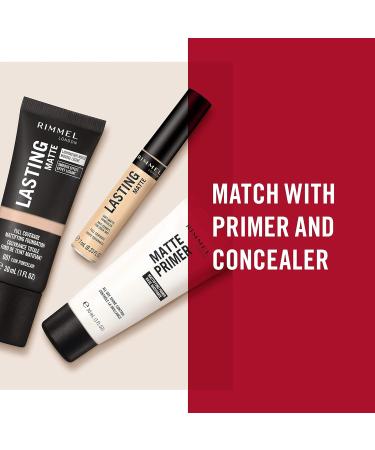 Rimmel Lasting Matte Full Coverage Foundation 201 Classic Beige 30ml - Lightweight Formula - Buy Online on GoSupps.com