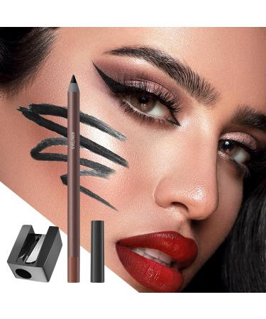 Eyeliner Pencils Waterproof Gel Makeup Pencil with Sharpener | Long-Lasting Waterproof Smudge-Proof Smooth Makeup Liner for Women - Buy Online on GoSupps.com