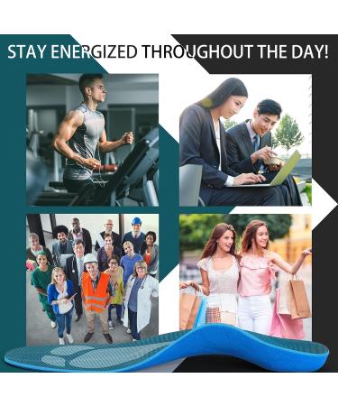 Buy Plantar Fasciitis Arch Support Insoles for Women - Comfort Gel Orthotics for Flat Feet Heel Spurs & Overpronation - EU Sizes 47-49 (32cm) - Green - Buy Online on GoSupps.com