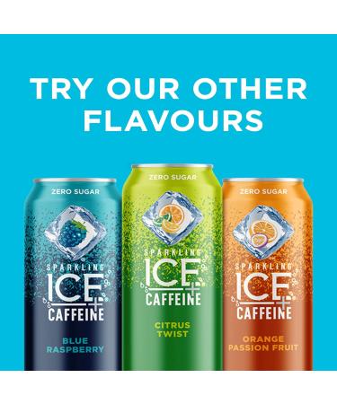  Sparkling Ice Caffeine Citrus Twist Sparkling Water. Caffeinated Sparkling Water from Coffee Beans and Green Tea Extracts for the Perfect Pick-Me-Up. 473 mL (Pack of 12) Citrus Twist (Caffeine) 473 ml (Pack of 12) - Buy Online on GoSupps.com